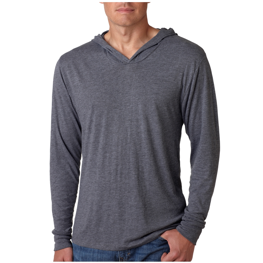 Picture of Next Level Mens Tri-Blend L/S Hoodies