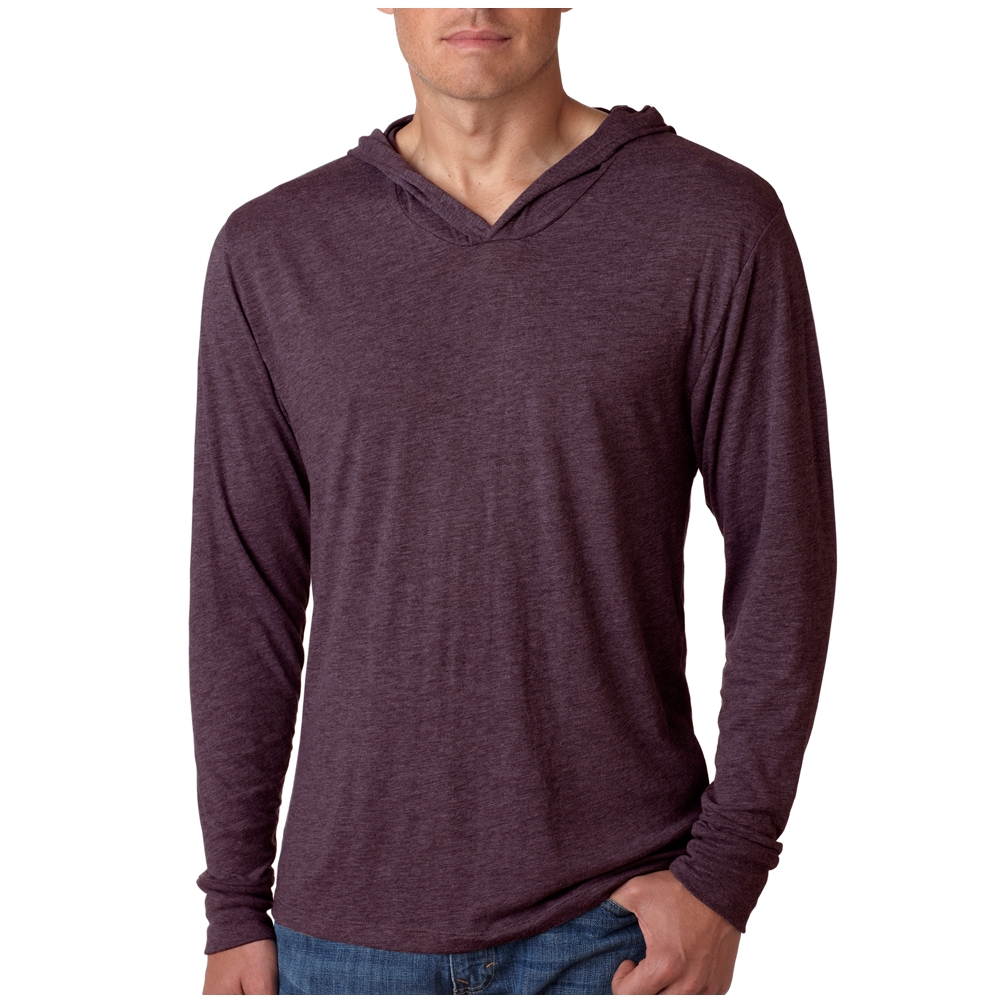 Picture of Next Level Mens Tri-Blend L/S Hoodies