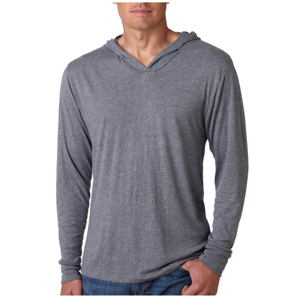 Picture of Next Level Mens Tri-Blend L/S Hoodies