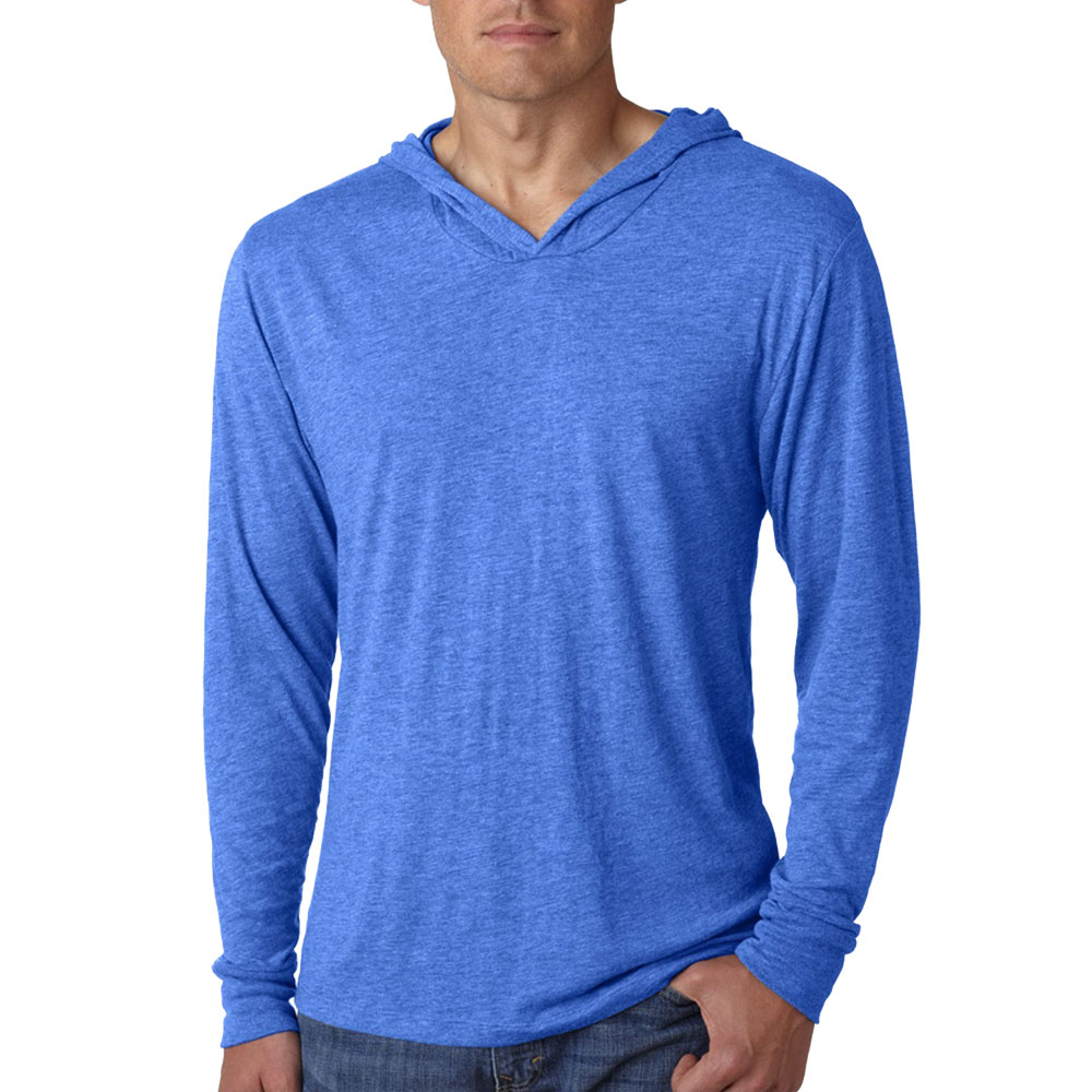 Picture of Next Level Mens Tri-Blend L/S Hoodies