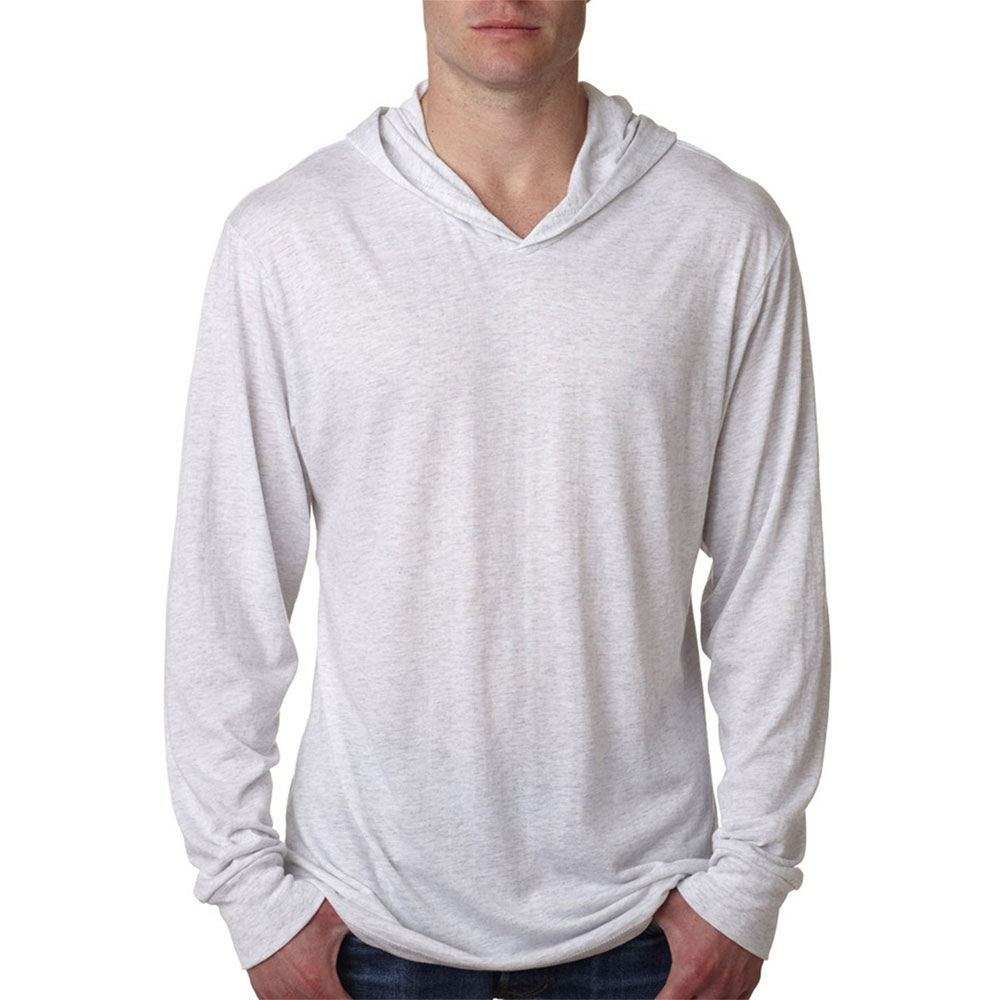 Picture of Next Level Mens Tri-Blend L/S Hoodies