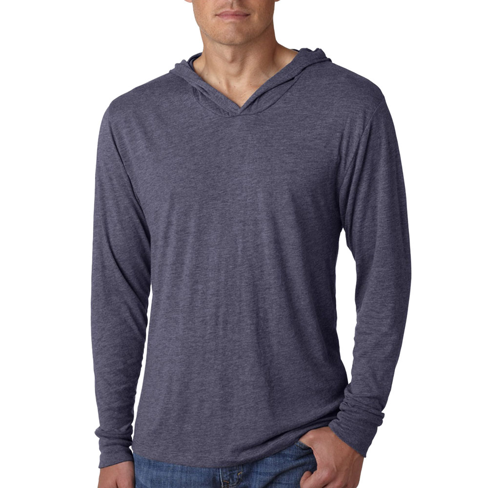 Picture of Next Level Mens Tri-Blend L/S Hoodies