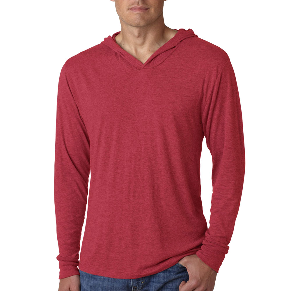 Picture of Next Level Mens Tri-Blend L/S Hoodies