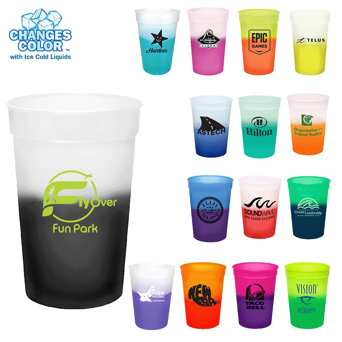 Picture of 12 Oz. Mood Stadium Cup (Spot Color)