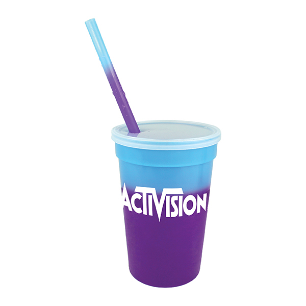 Picture of 17 Oz. Mood Stadium Cup/Straw/Lid Set