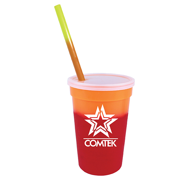 Picture of 17 Oz. Mood Stadium Cup/Straw/Lid Set