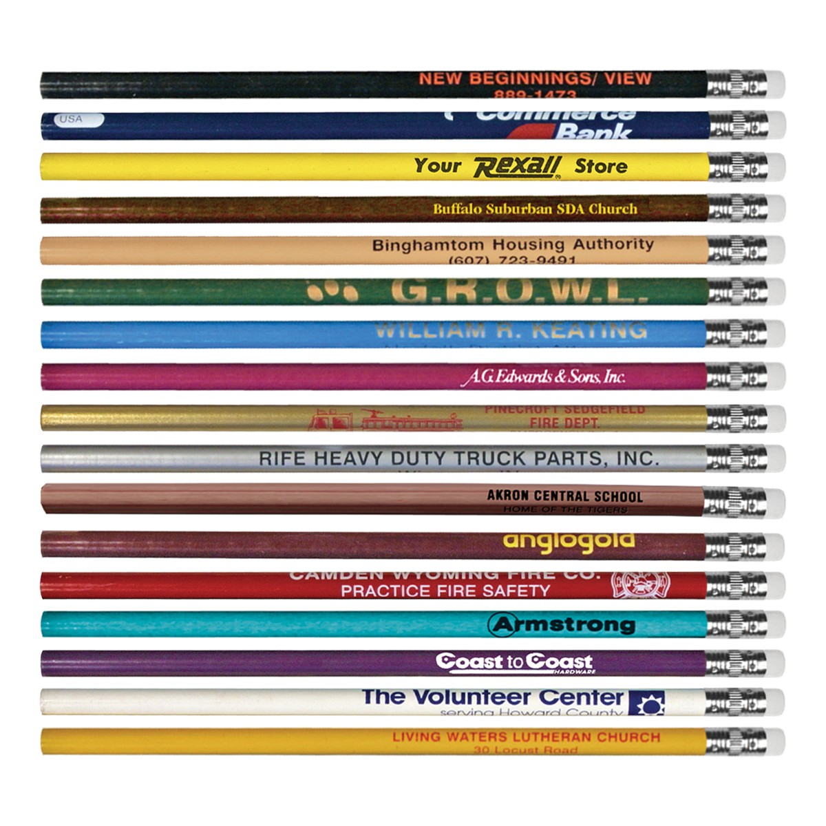 Picture of Thrifty Pencil w/White Eraser (Spot Color)