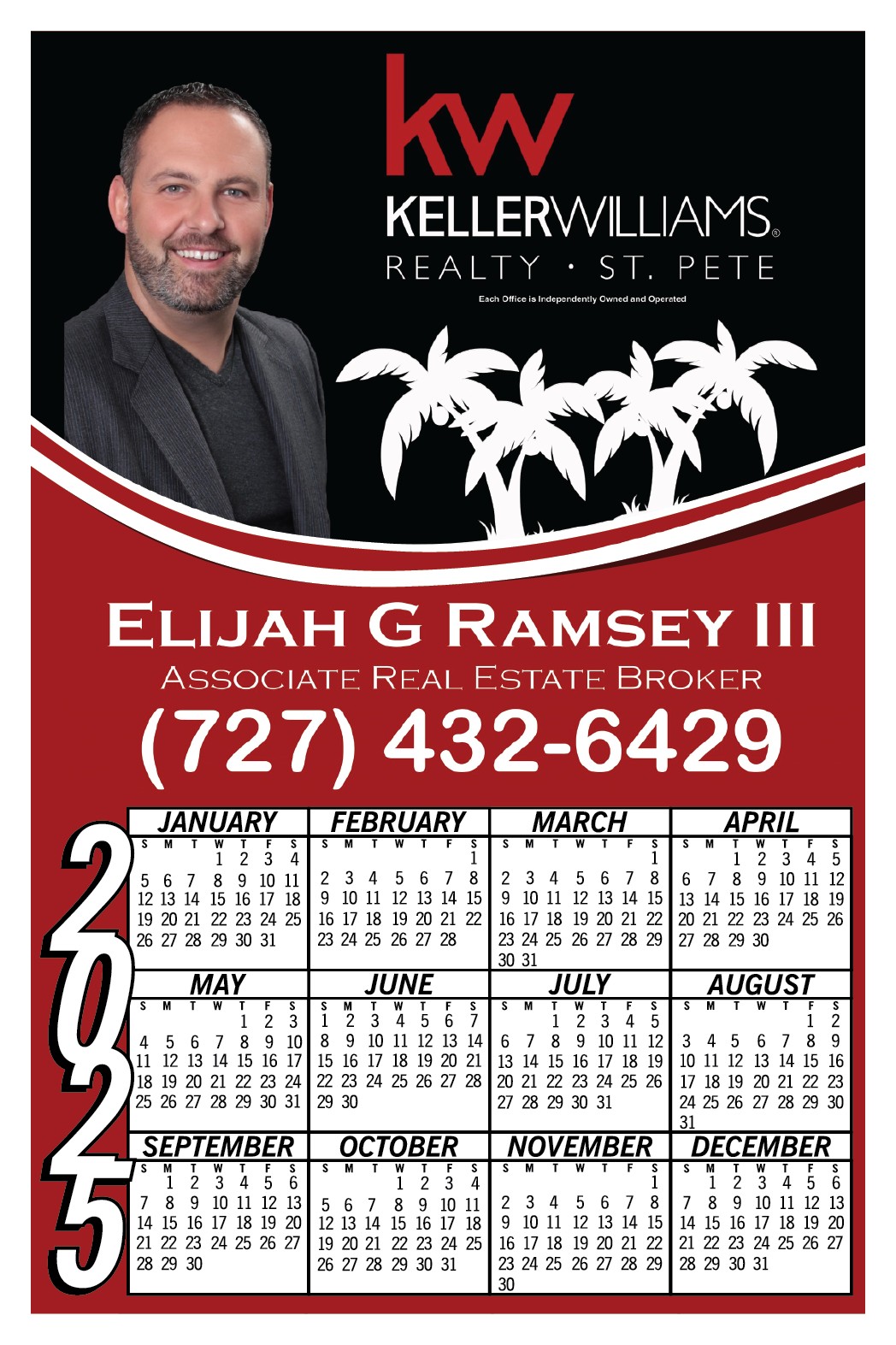 Picture of Calendar Magnet (Full Color Digital)