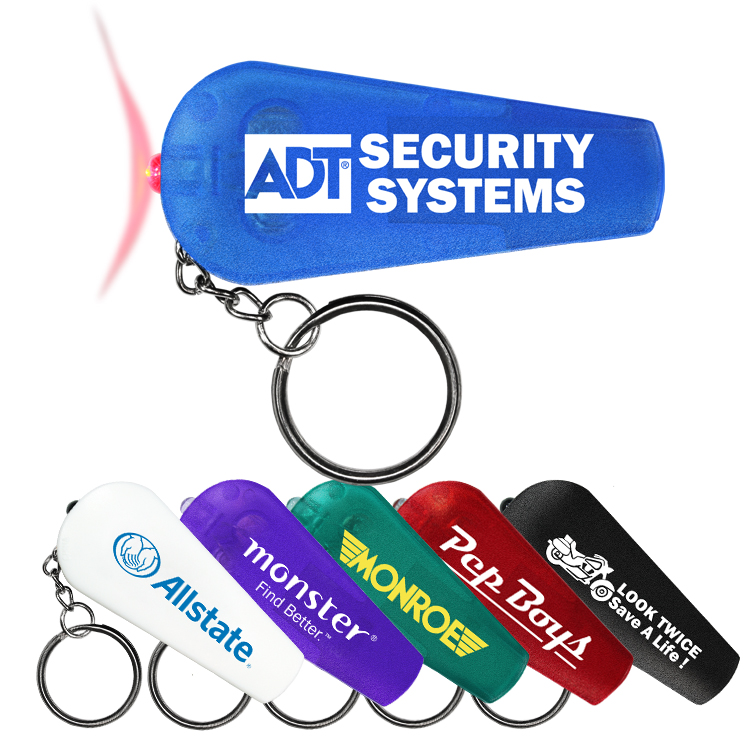 Picture of Whistle Keychain w/Red Key Light (Spot Color)