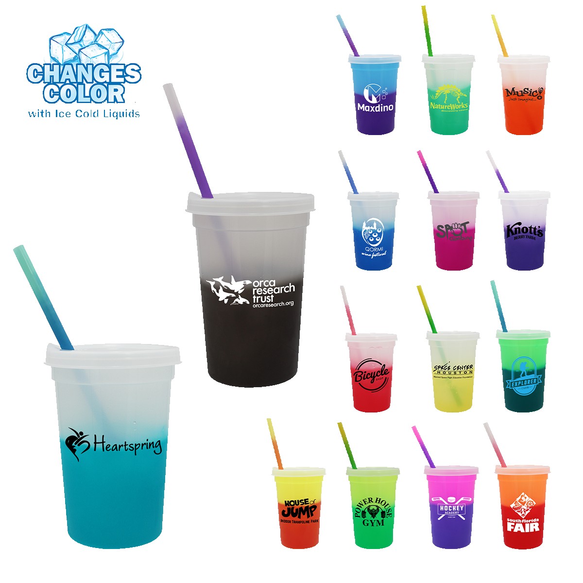 Picture of 22 Oz. Mood Stadium Cup/Straw/Lid Set