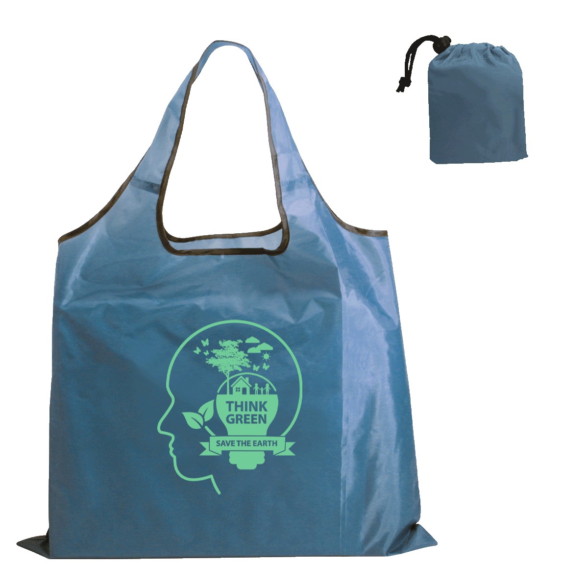 Picture of RPET Fold Away Carryall Tote Bag (Spot Color)