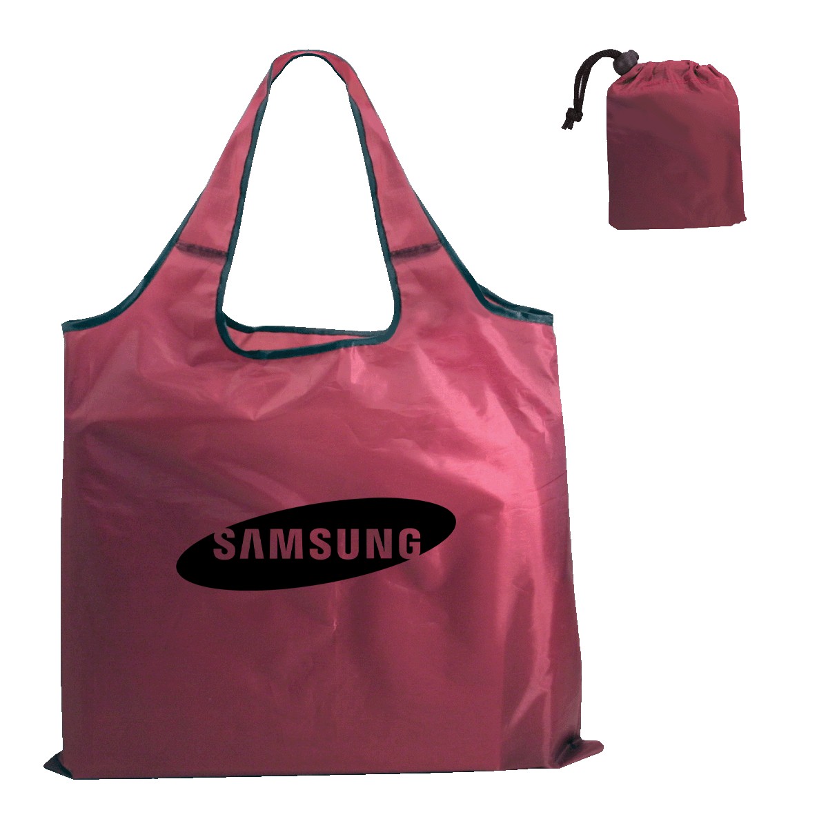 Picture of RPET Fold Away Carryall Tote Bag (Spot Color)