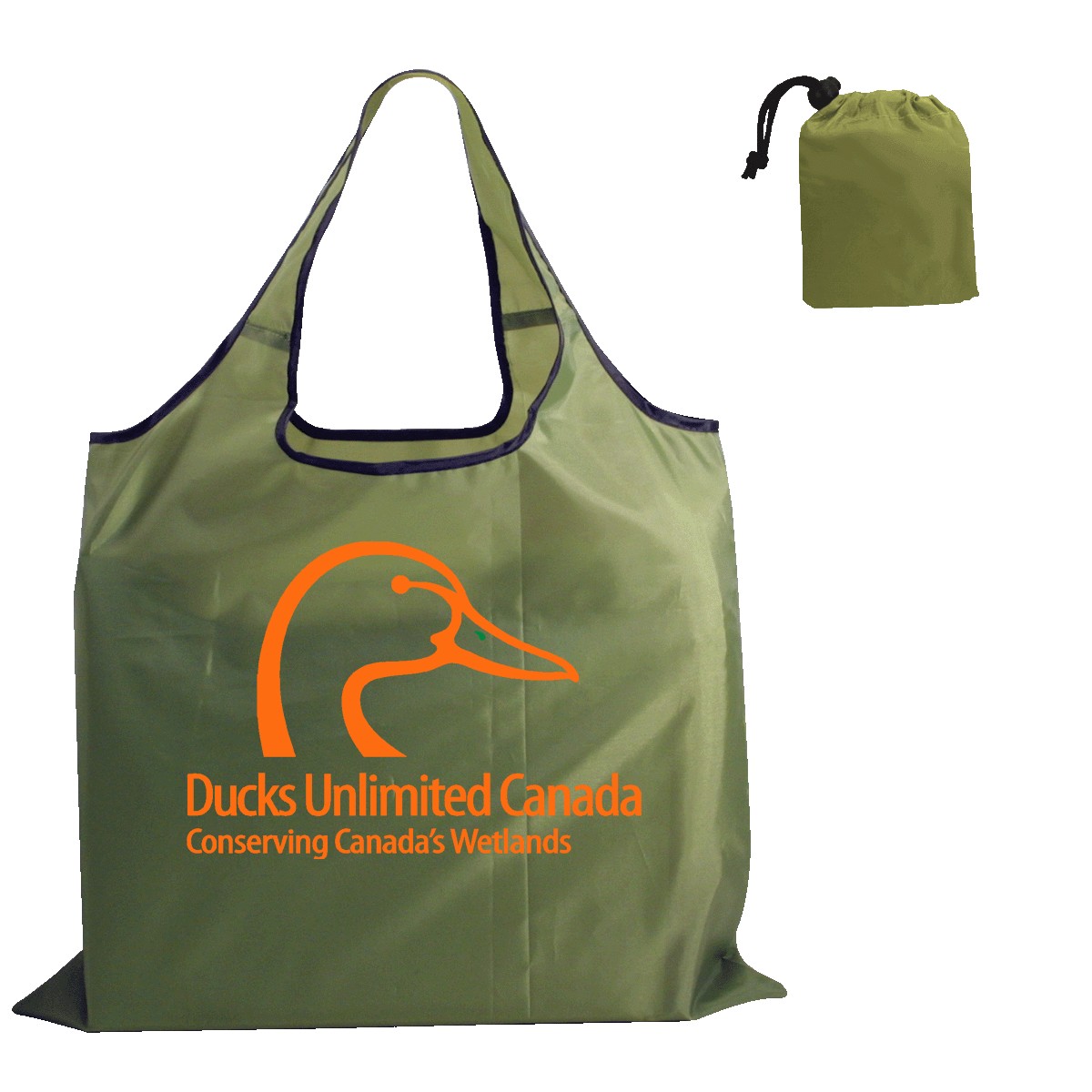 Picture of RPET Fold Away Carryall Tote Bag (Spot Color)