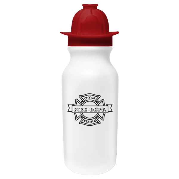 Picture of 20 Oz. Value Cycle Bottle w/Fireman Helmet Push 'n Pull Cap