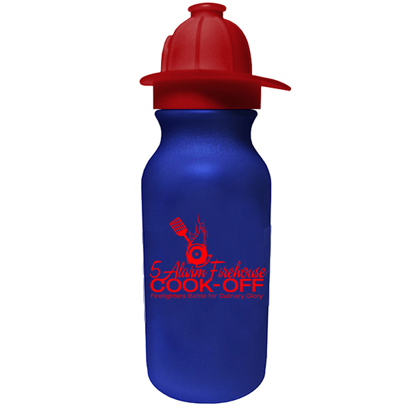 Picture of 20 Oz. Value Cycle Bottle w/Fireman Helmet Push 'n Pull Cap