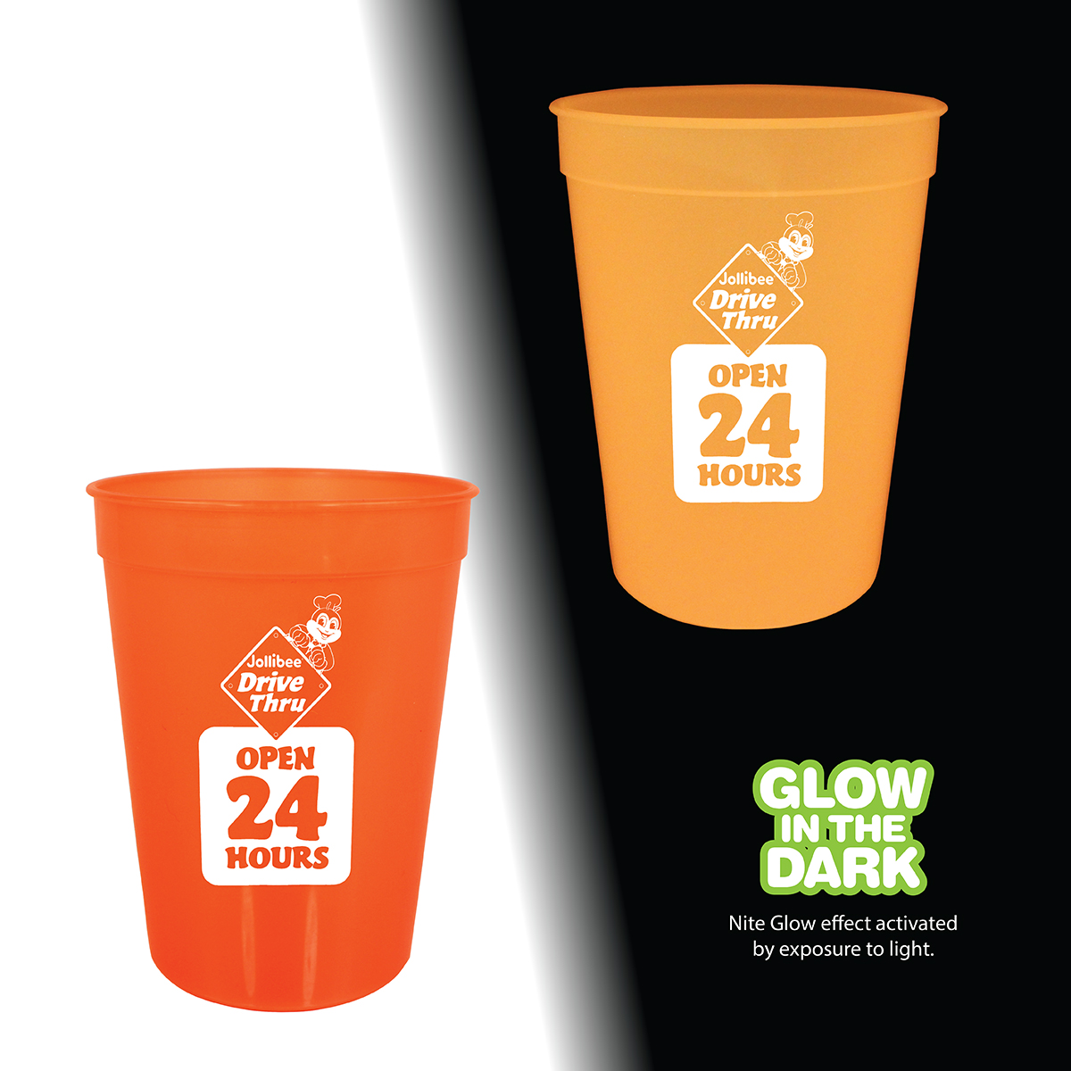 Picture of 12 Oz. Nite Glow Stadium Cup (Spot Color)