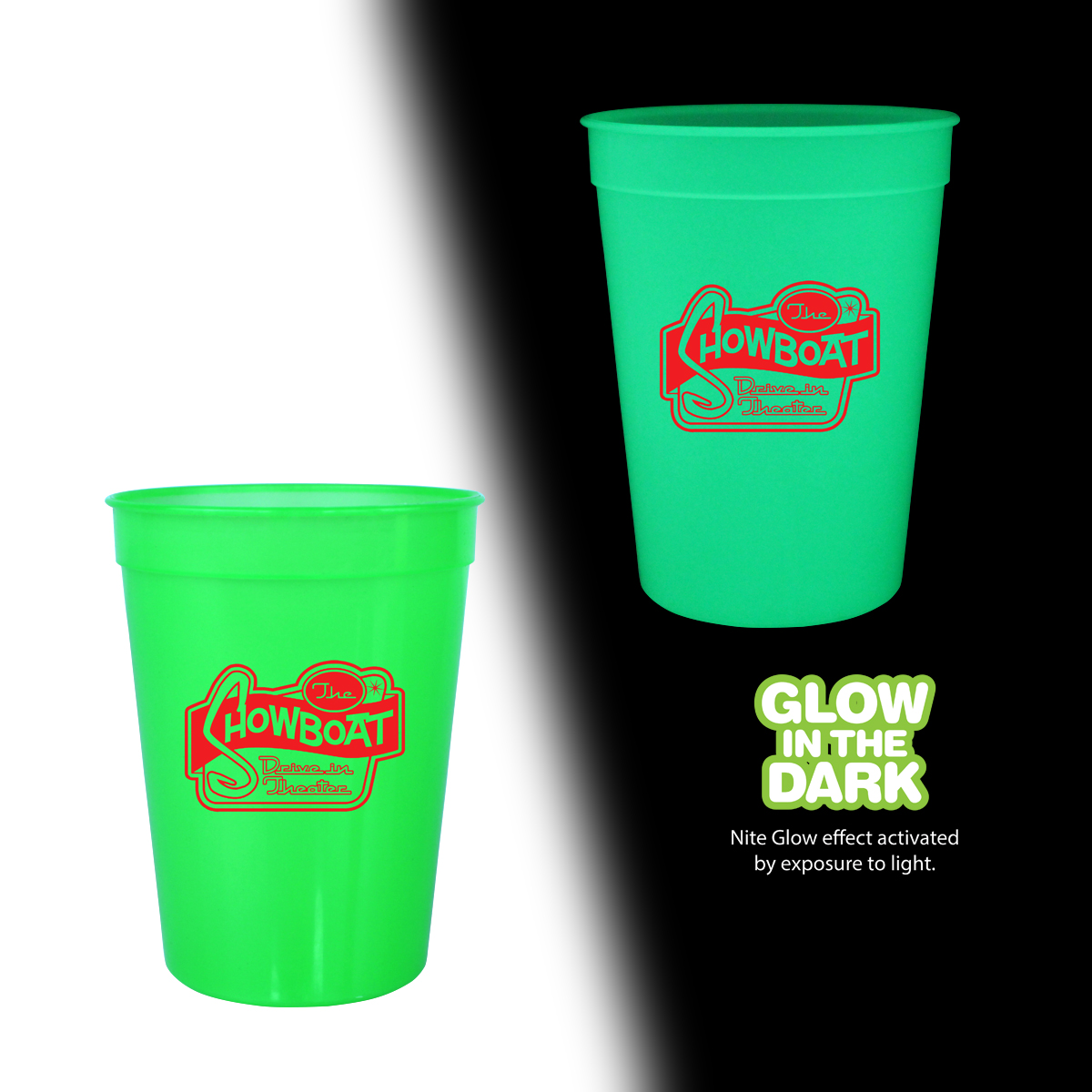 Picture of 12 Oz. Nite Glow Stadium Cup (Spot Color)