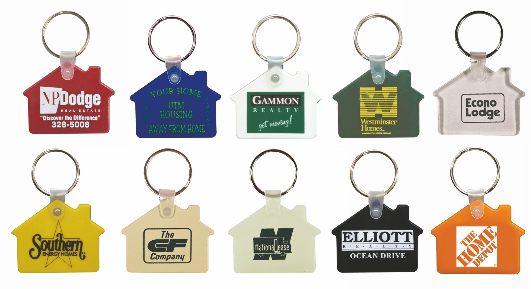 Picture of House Soft Key Fob (Spot Color)