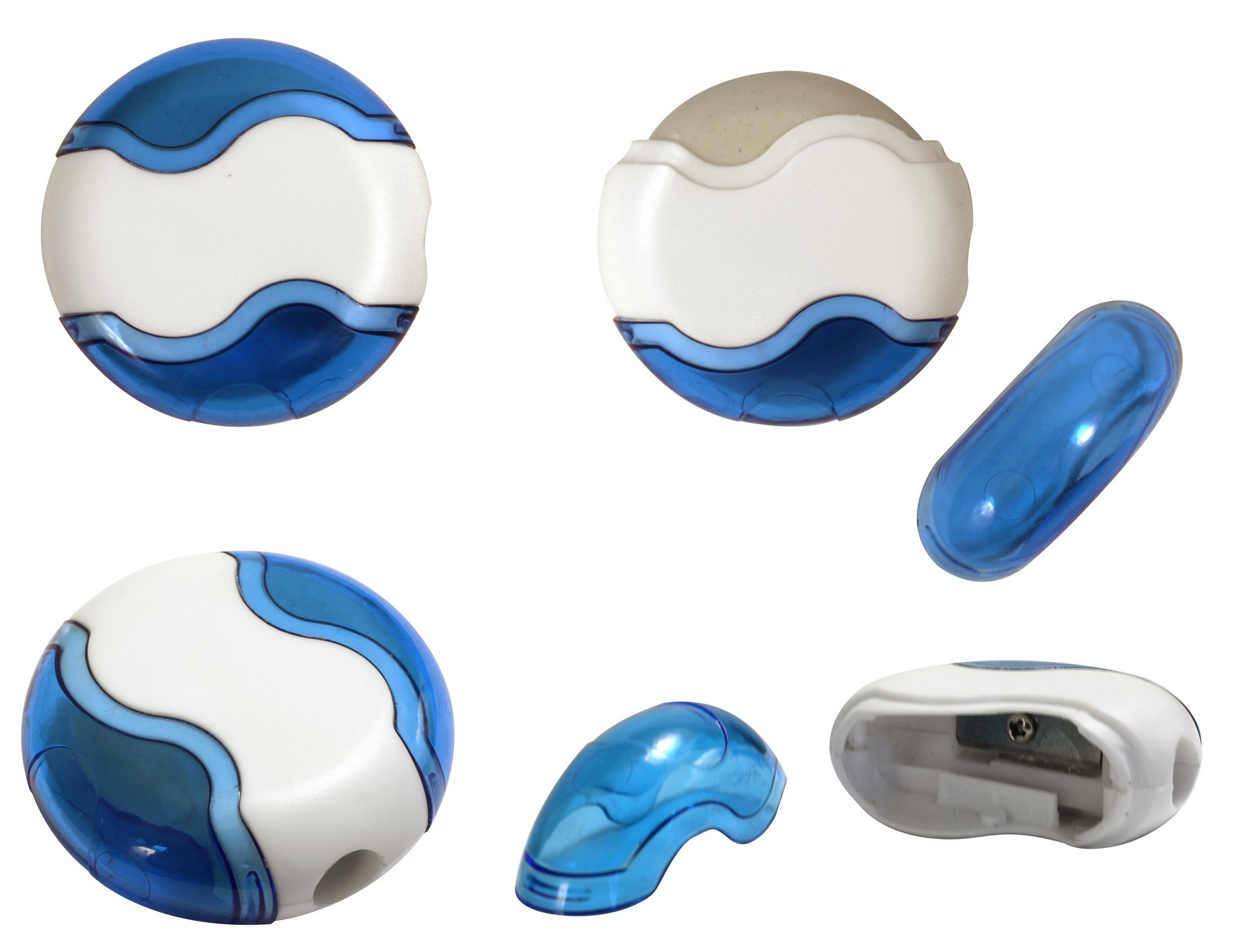 Picture of Round Pencil Sharpener Eraser Combo (Spot Color)