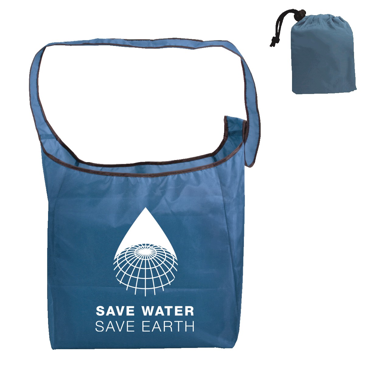 Picture of RPET Fold Away Sling Bag (Spot Color)