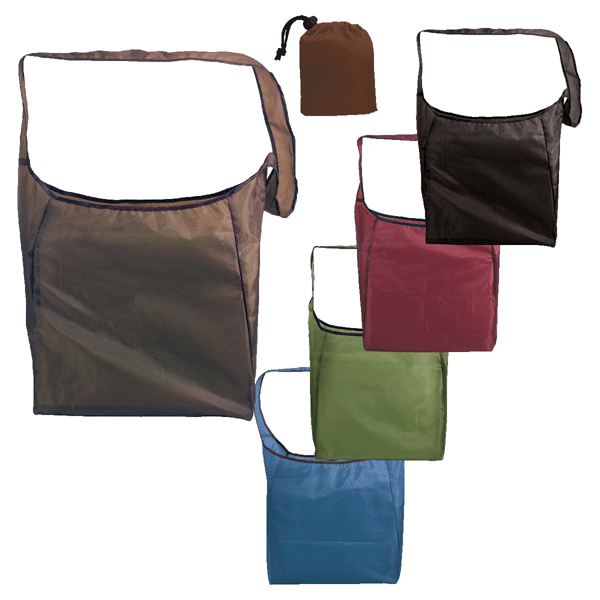 Picture of RPET Fold Away Sling Bag (Spot Color)