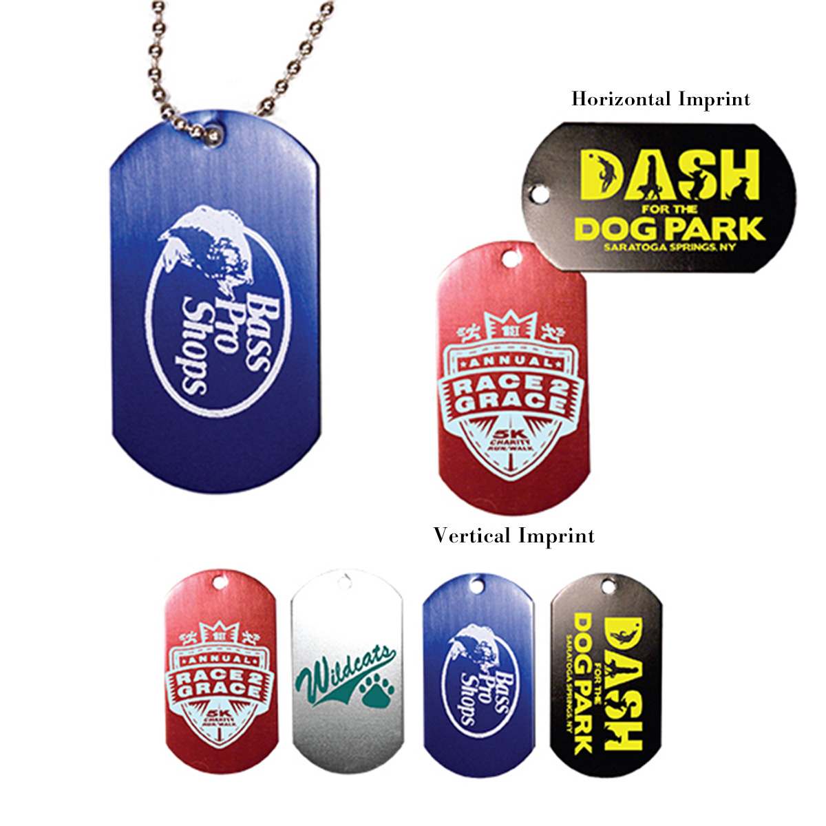 Picture of Metal Dog Tag w/4 1/2" Chain (Spot Color)