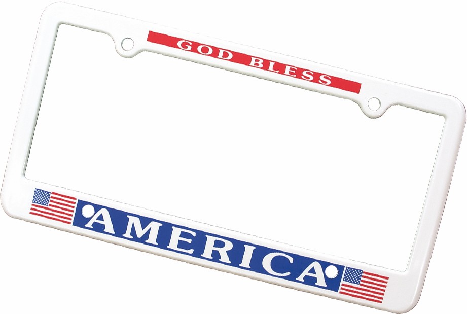 Picture of License Plate Frame w/4 Holes (Spot Color)