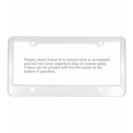 Picture of License Plate Frame w/4 Holes (Spot Color)