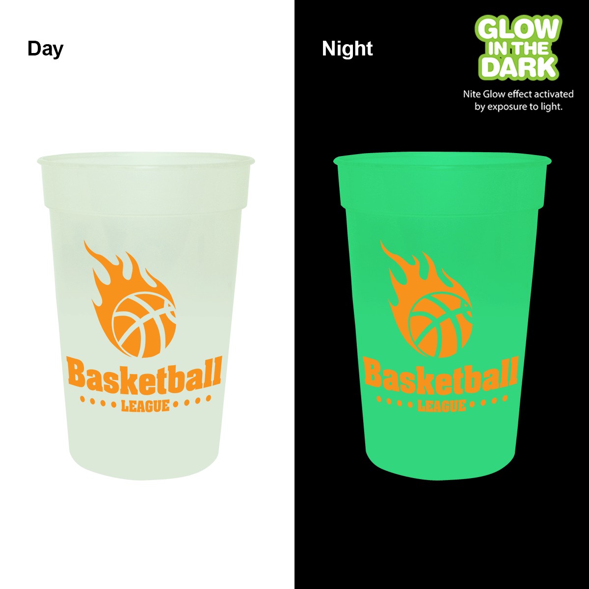 Picture of 17 Oz. Nite Glow Stadium Cup (Spot Color)