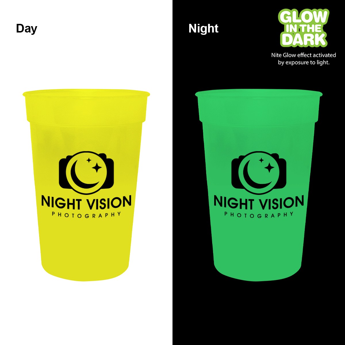 Picture of 17 Oz. Nite Glow Stadium Cup (Spot Color)