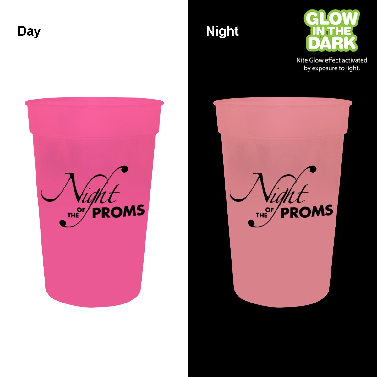 Picture of 17 Oz. Nite Glow Stadium Cup (Spot Color)