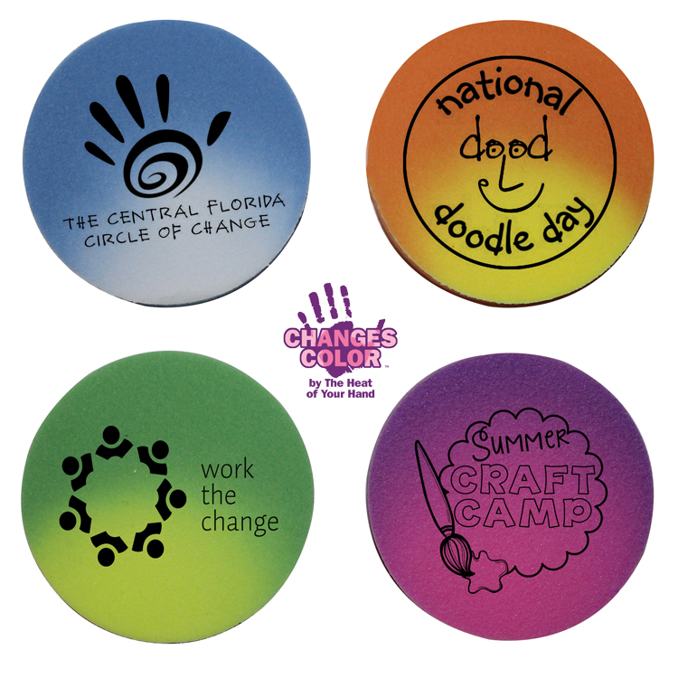 Picture of Mood Circle Die Cut Erasers