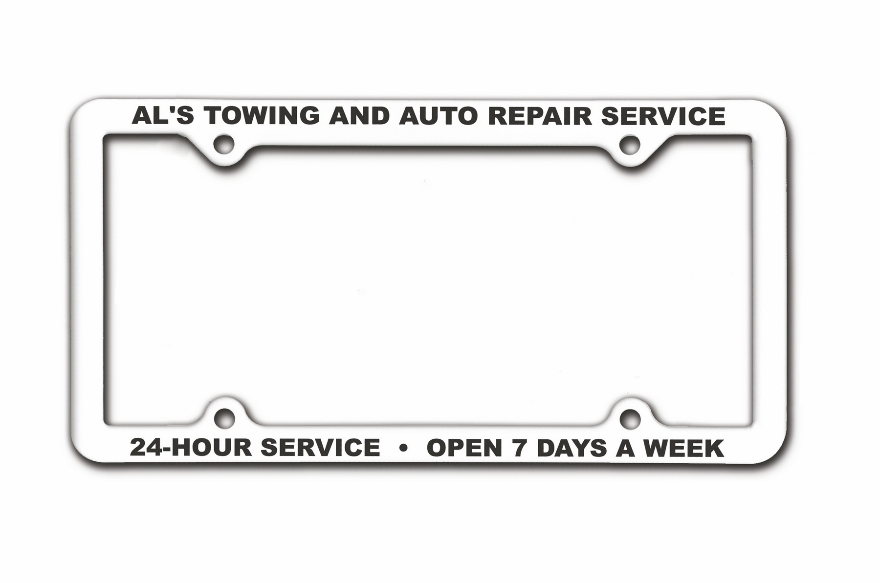 Picture of Thin Panel License Plate Frame w/4 Holes (Spot Color)