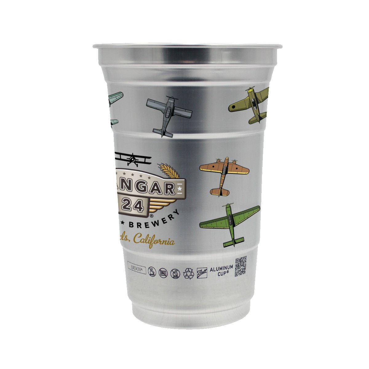 Picture of Top Cup by Ball™ 20 oz. Recycled Aluminum Cup, Full Color Digital