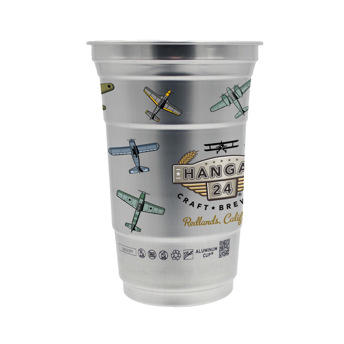Picture of Top Cup by Ball™ 20 oz. Recycled Aluminum Cup, Full Color Digital