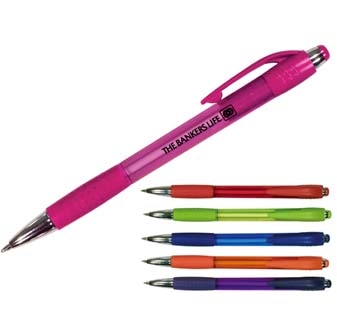 Picture of Mardi Gras Grip Pen (Spot Color)