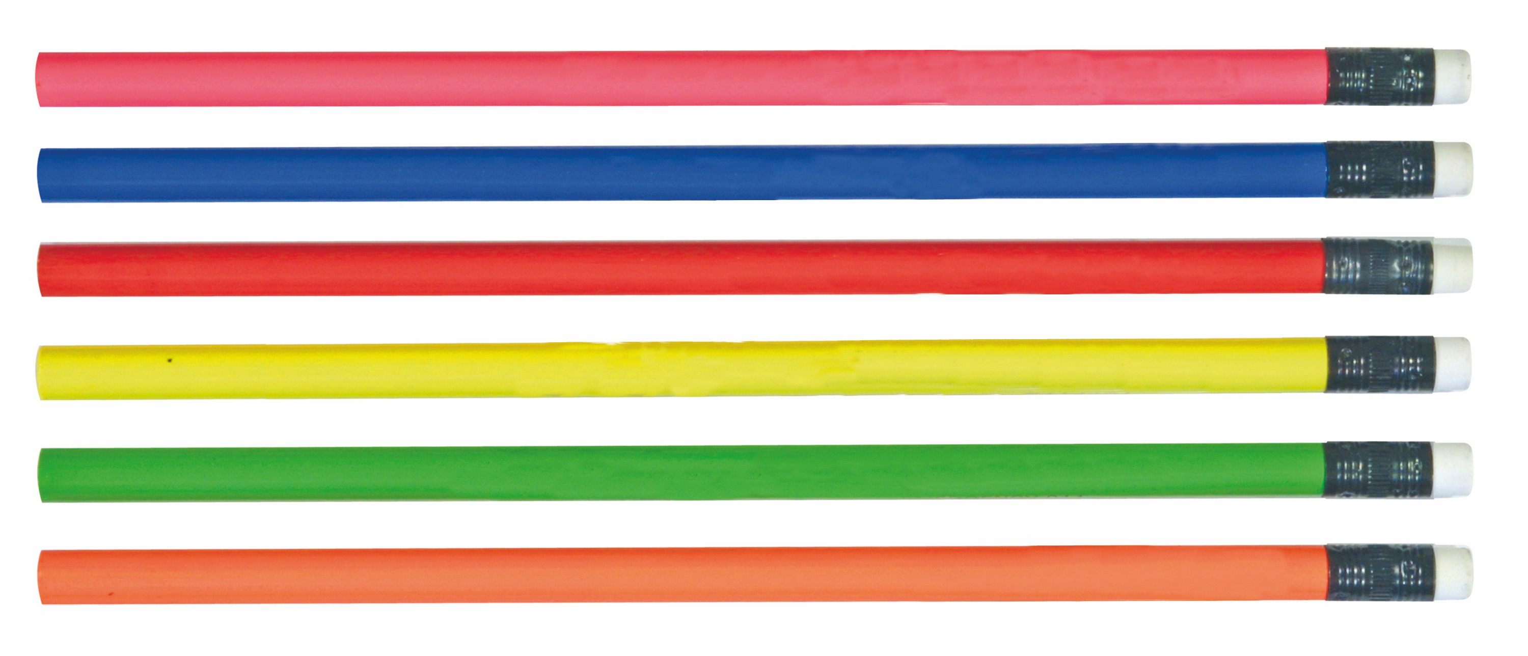 Picture of Neon Thrifty Pencil w/White Eraser (Spot Color)