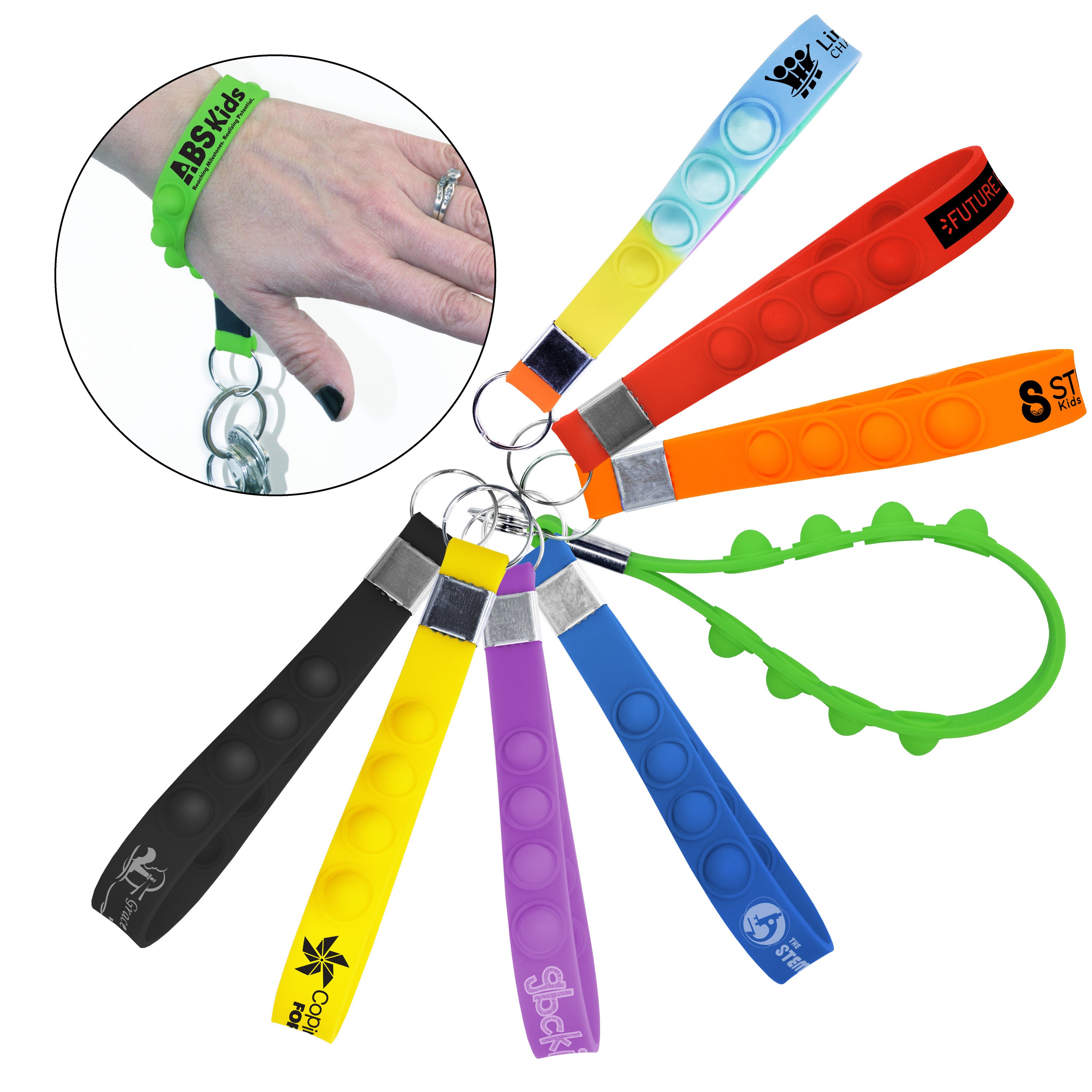 Picture of Stress Pop Wristlet Key Chain