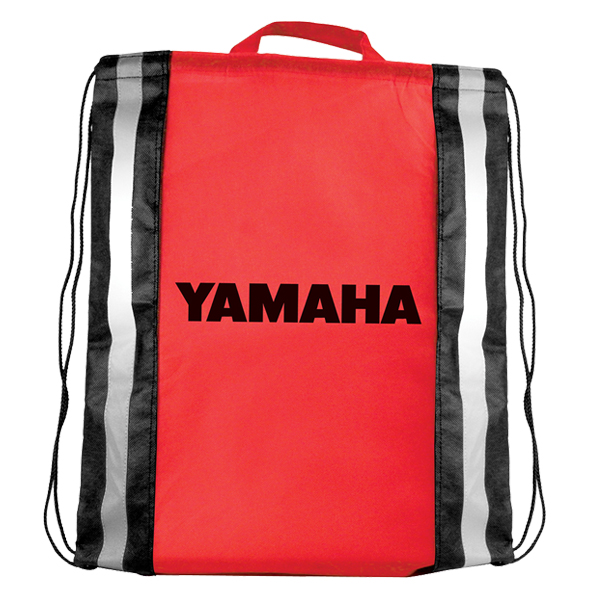 Picture of Non-Woven Reflective Drawstring Backpack w/Stripes (Spot Color)