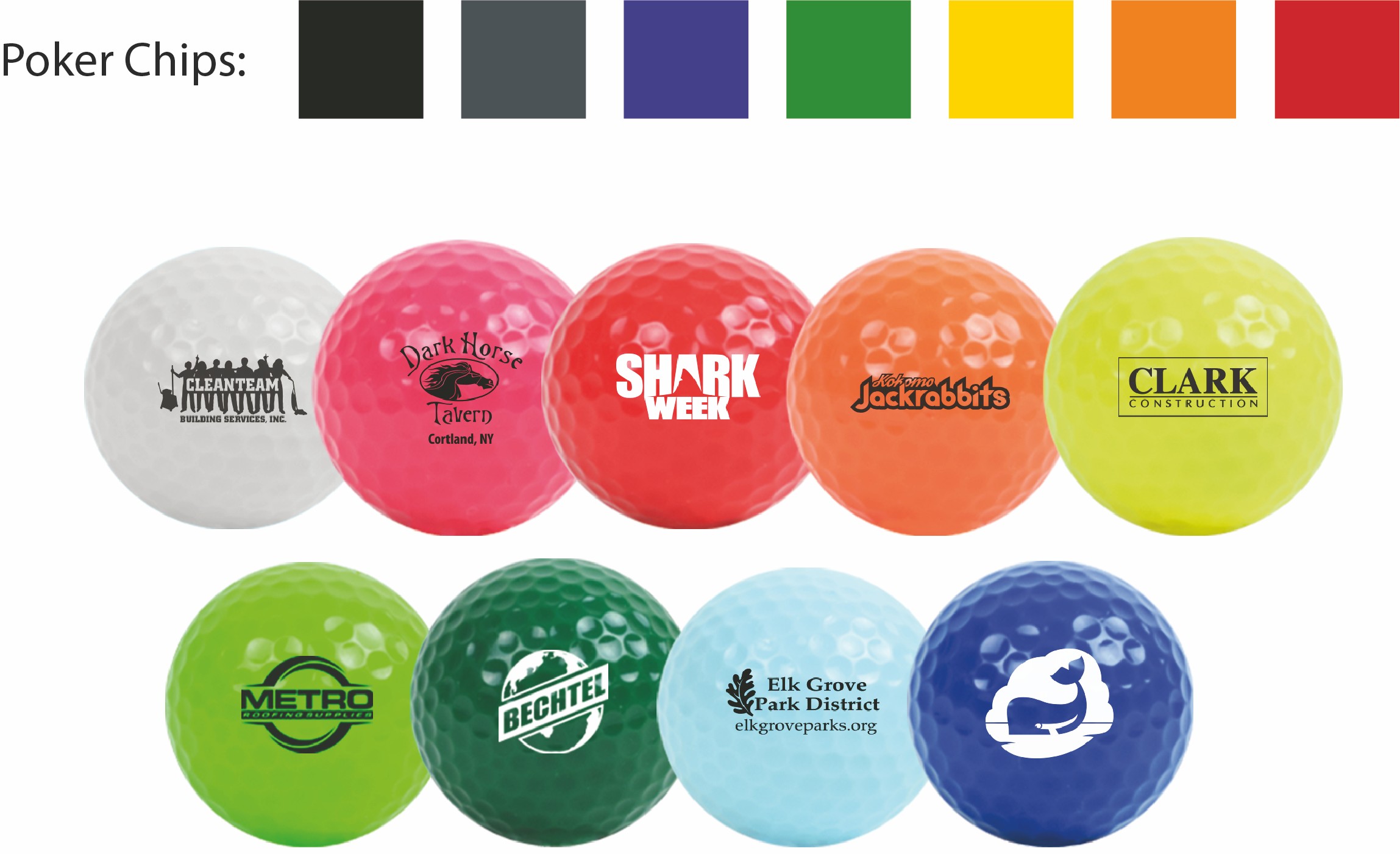 Picture of Golf Ball Tube with Poker Chip Ball Marker