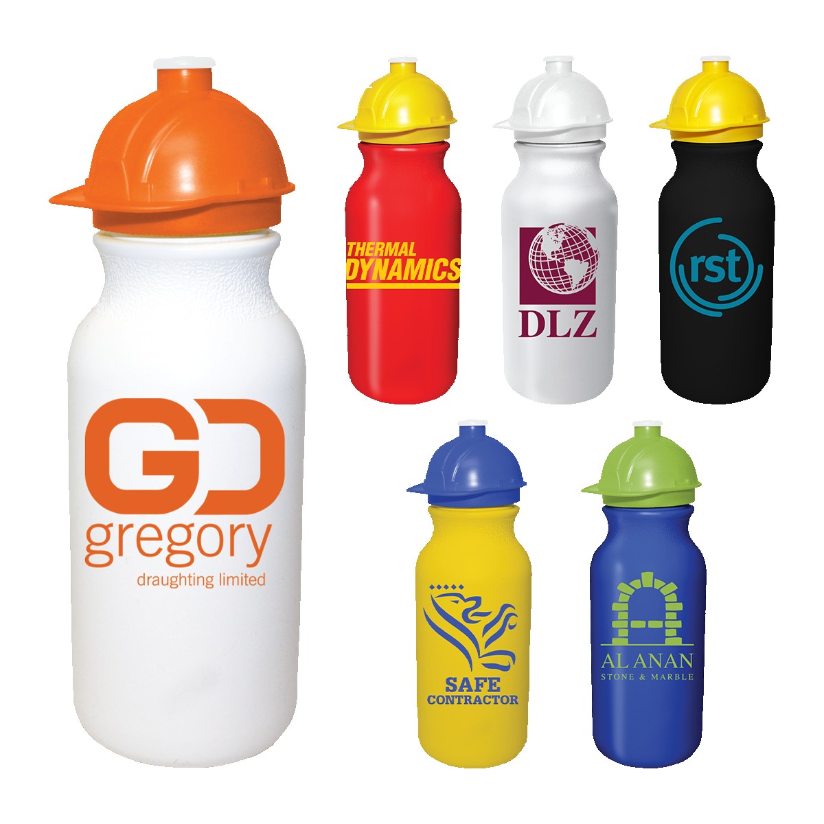 Picture of 20 Oz. Value Cycle Bottle w/Safety Helmet Push 'n Pull Cap