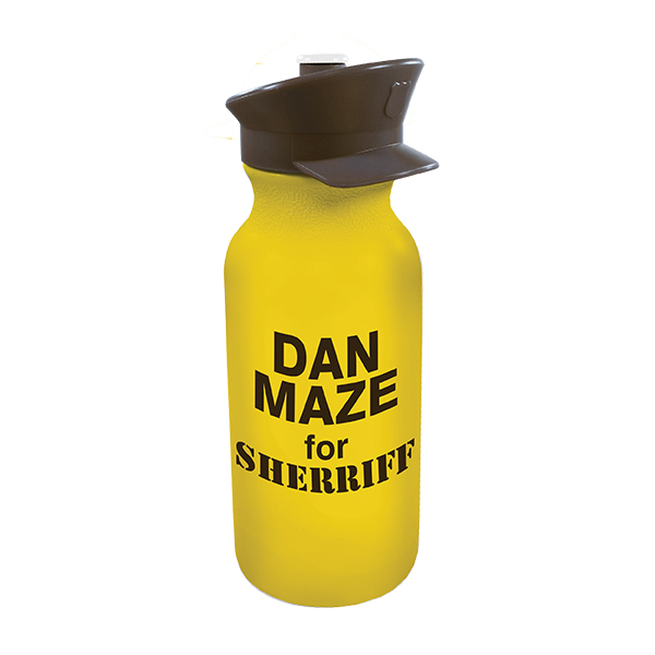 Picture of 20 Oz. Value Cycle Bottle w/Police Hat Push 'n Pull Cap
