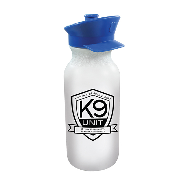 Picture of 20 Oz. Value Cycle Bottle w/Police Hat Push 'n Pull Cap