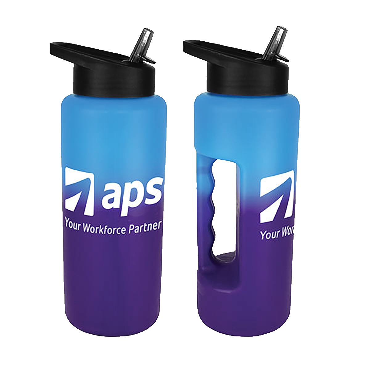 Picture of Mood 32 oz. Grip Bottle with Straw Cap Lid