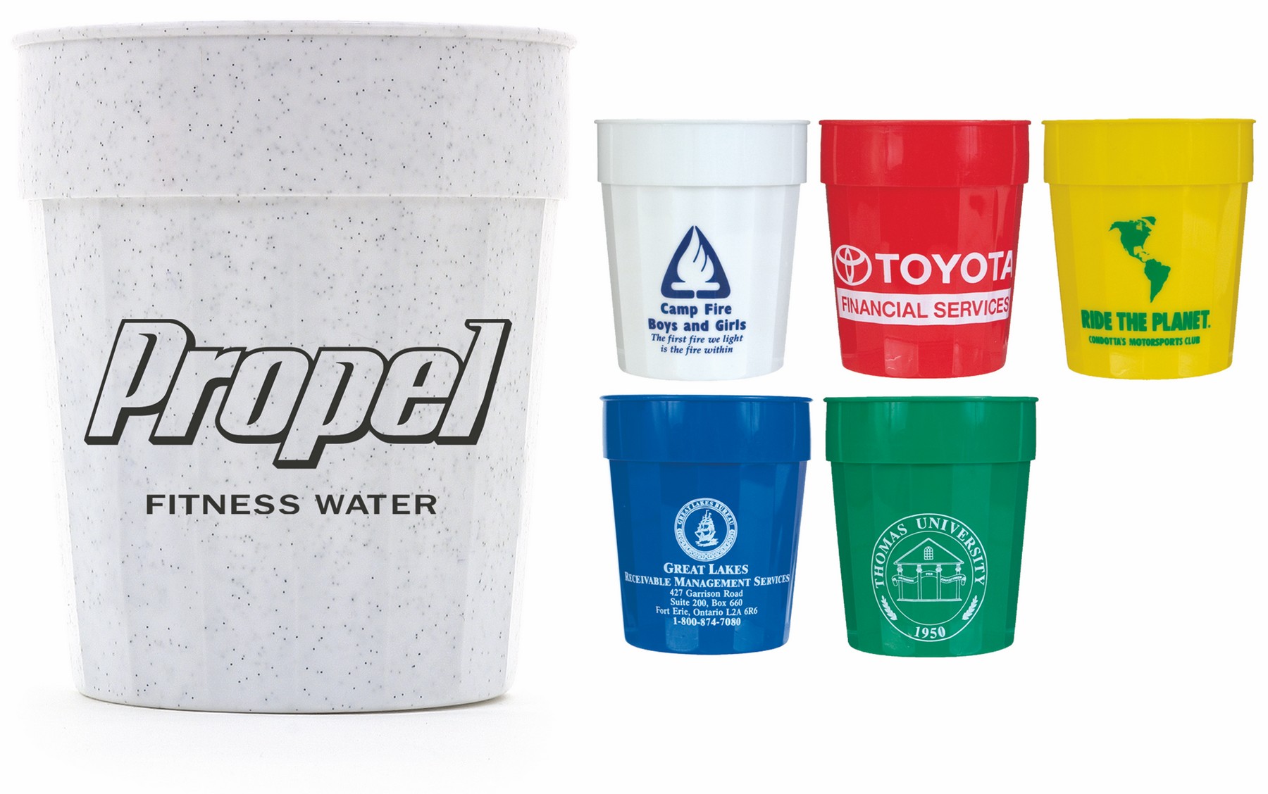 Picture of 17 Oz. Fluted Stadium Cup (Spot Color)