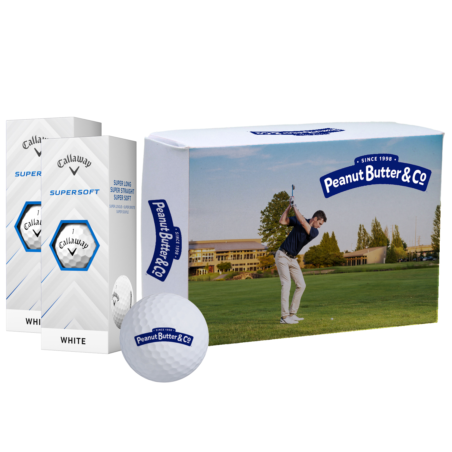 Picture of Callaway Super Soft Golf Ball in Custom Half Dozen Box