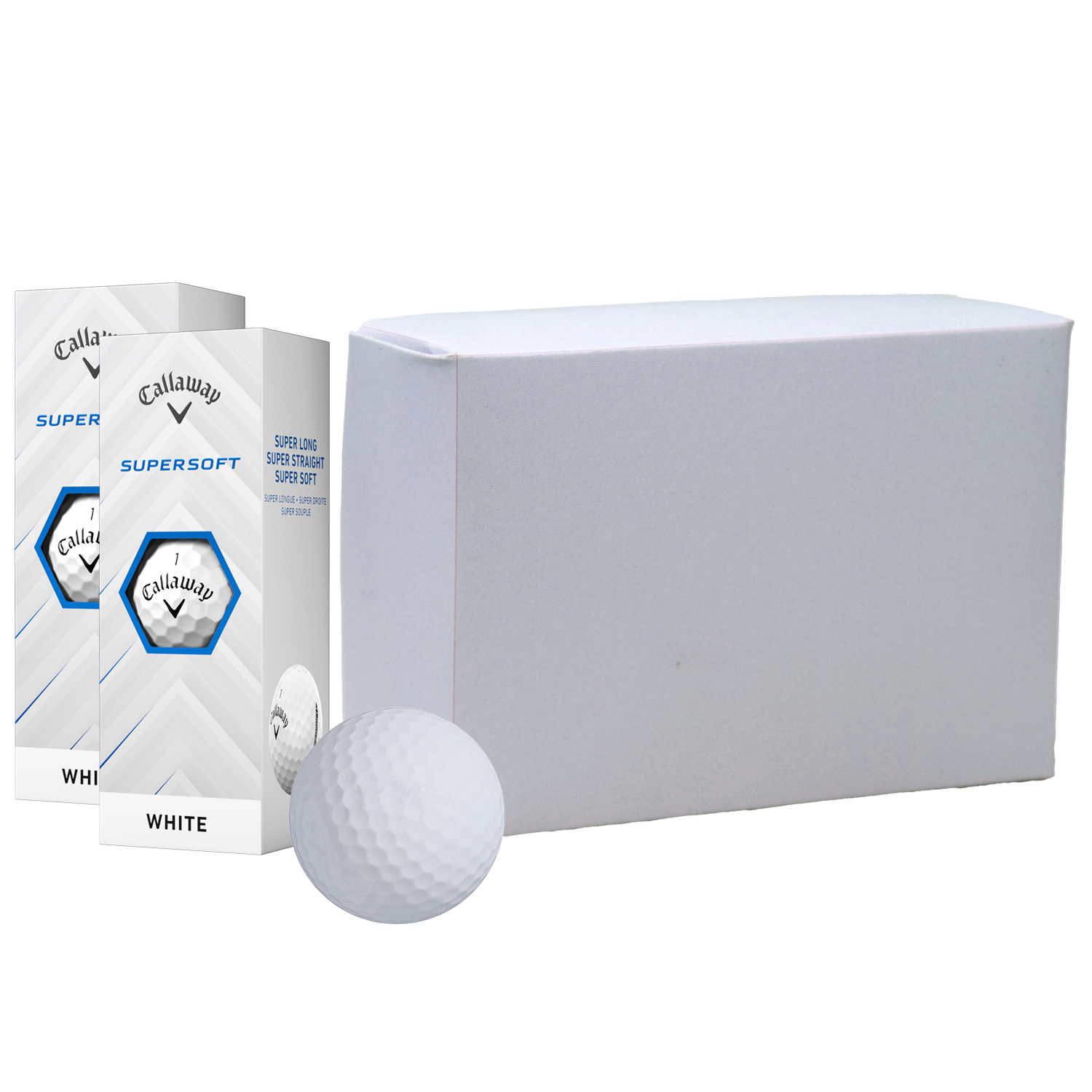 Picture of Callaway Super Soft Golf Ball in Custom Half Dozen Box