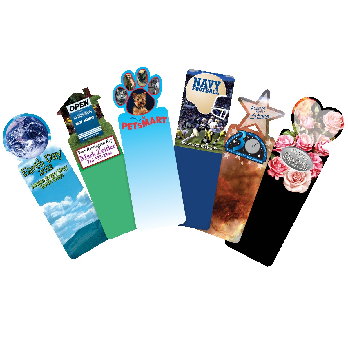 Picture of Custom Full Color Digital Printed Bookmark