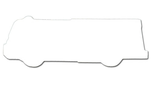 Picture of Fire Truck Stock Shape Magnet (Full Color Digital)