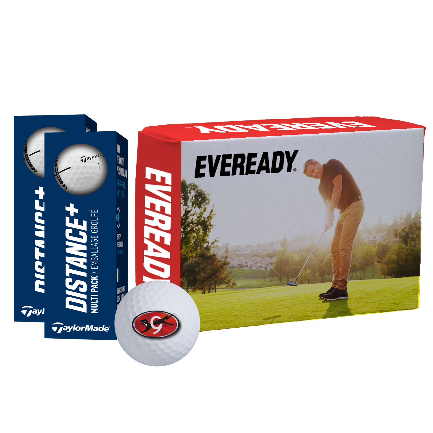 Picture of Taylormade Distance Golf Ball in Custom Half Dozen Box
